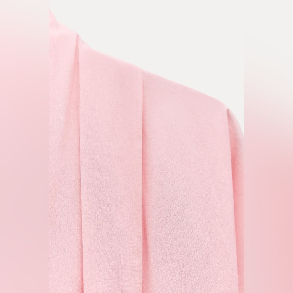 NEW ZARA FW24 WOMAN MIDI BELTED SHIRT DRESS ZW COLLECTION PINK | SIZE M - Picture 4 of 9